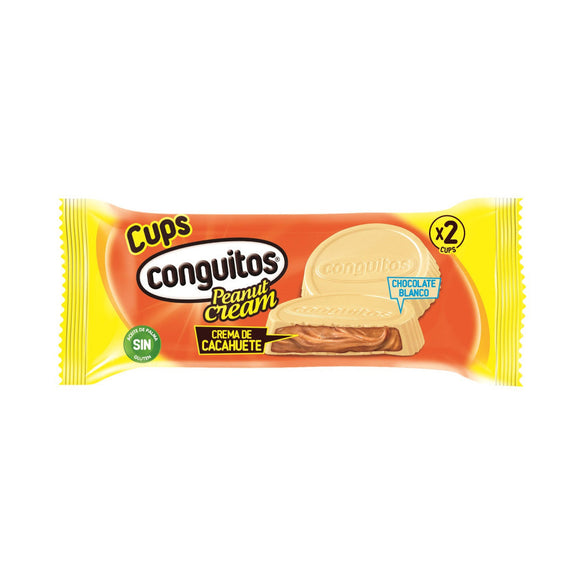 CONGUITOS Cups Peanut Cream WHITE 34g