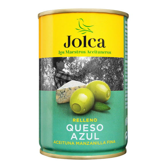 JOLCA Aceitunas verdes manzanilla rellenas de queso azul 130g