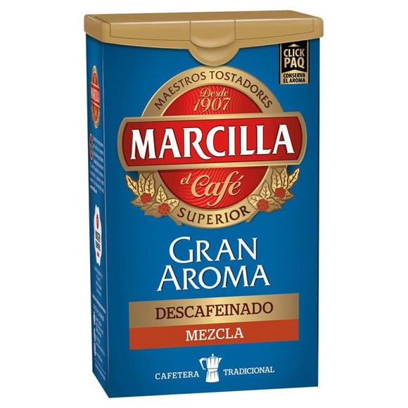 MARCILLA Gran Aroma café descafeinado molido mezcla 200g