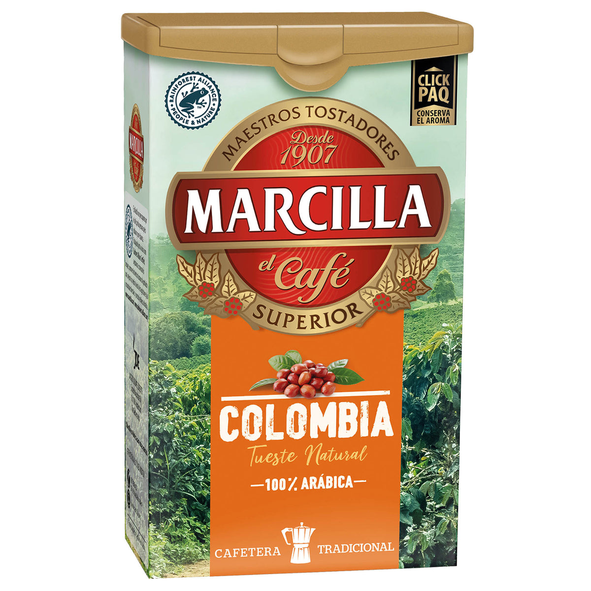 MARCILLA Café molido natural Colombia 100% arábica (Nespresso) 20uds 1 –  Mesa Del Sur