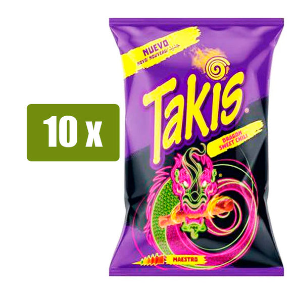 TAKIS 10 x Dragon Sweet Chili 130g