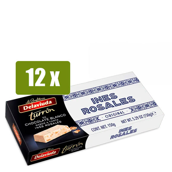 DELAVIUDA Turrón chocolate blanco Inés Rosales 150g