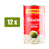 LA ESPAÑOLA Aceitunas verdes manzanilla rellenas de anchoa 150g