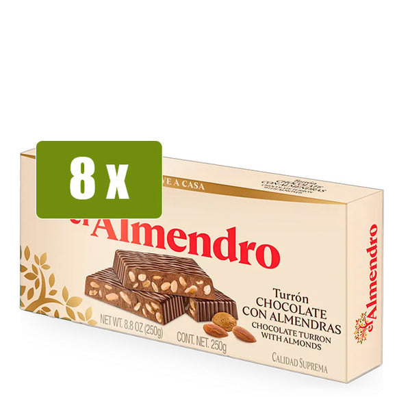 EL ALMENDRO Turrón de Chocolate con Almendras 250g