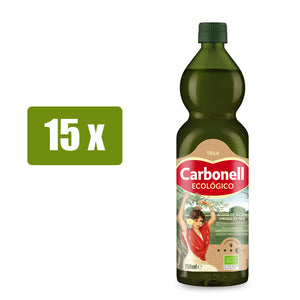 CARBONELL 15 x Aceite de oliva virgen extra ecológico 750ml