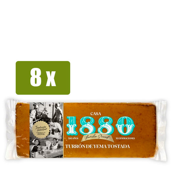 1880 8x Turrón de Yema Tostada 300g