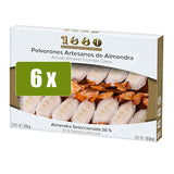 1880 6 x Polvorones artesanos de almendra 310g