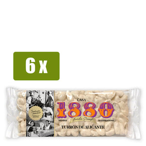 1880 6x Turrón de Alicante 300g