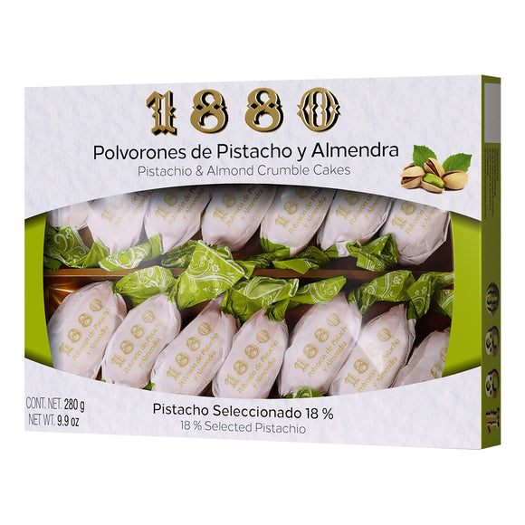 1880 Polvorones de Pistacho y Almendra 280g