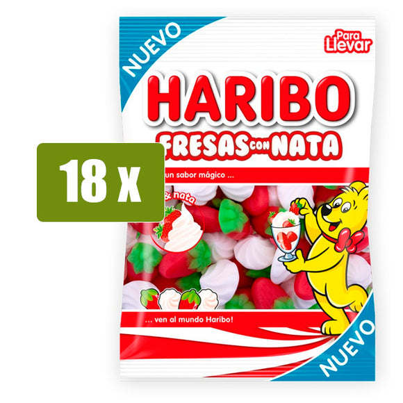 HARIBO 18 x Fresa con Nata 100g