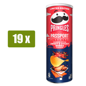 PRINGLES 19 x PASSPORT Sweet & Sticky Wings 165g