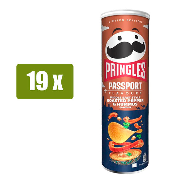 PRINGLES 19 x Roaster Pepped & Hummus Flavour 165g