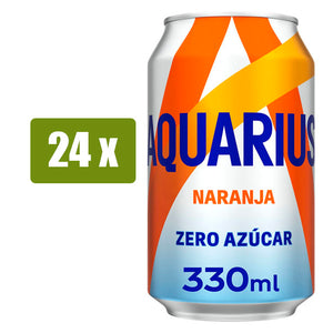 AQUARIUS 24 x Naranja Zero azúcar 33cl