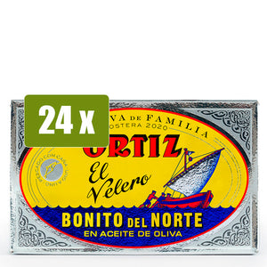 ORTIZ 24 x Bonito del Norte en Aceite de Oliva 'Reserva de Familia' 112g