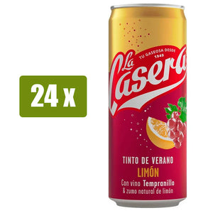 LA CASERA 24x Tinto de verano con zumo natural de limón 33cl