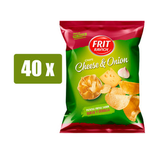 FRIT RAVICH 40 x Patatas fritas Queso Cebolla 38g