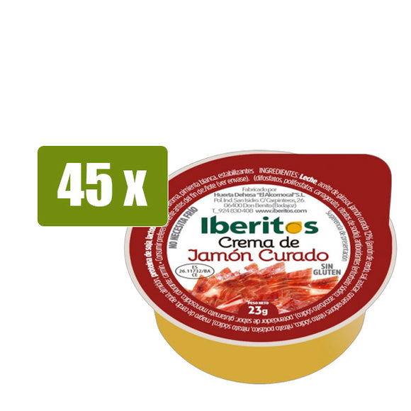 IBERITOS 45 x Crema de Jamón Curado 23g