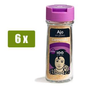 CARMENCITA 6 x Ajo en polvo 60g