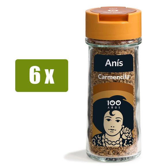 CARMENCITA 6 x Anís en grano 38g