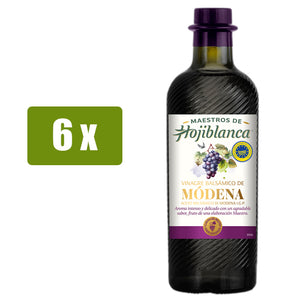 MAESTROS DE HOJIBLANCA 6x Vinagre Balsámico de Módena 250ml