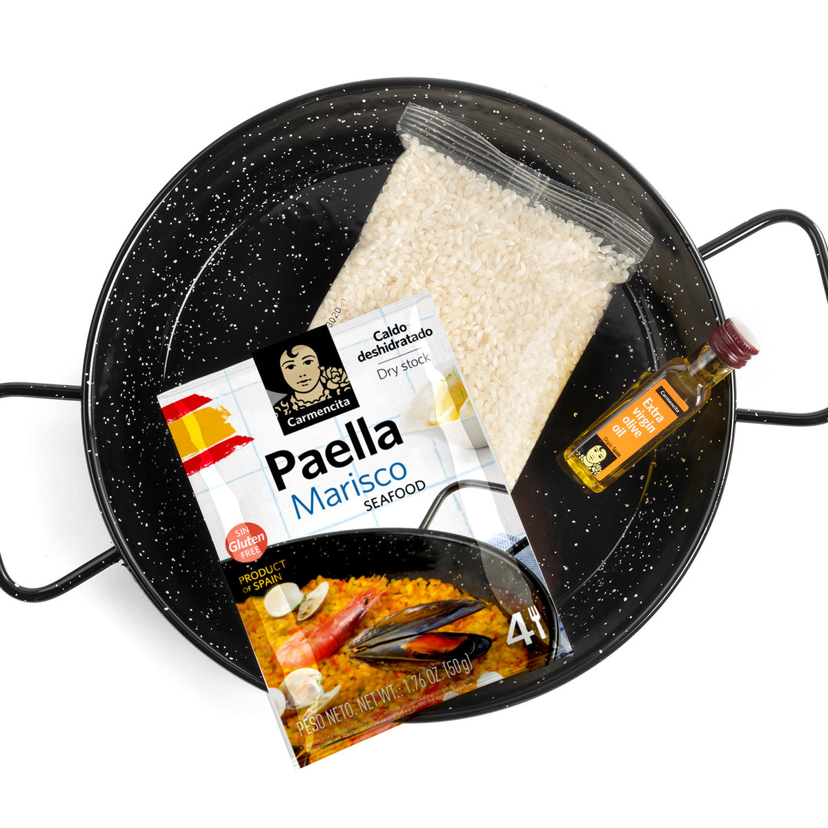 CARMENCITA 5 x Paella kit marisco - 4 raciones – Mesa Del Sur
