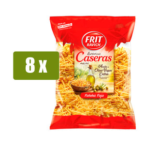 FRIT RAVICH 8 x Patatas fritas pajas CASERAS 500g