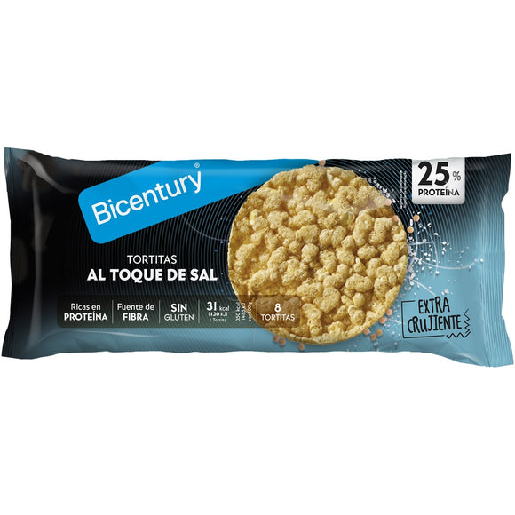 BICENTURY Tortitas proteicas al toque de sal 70g