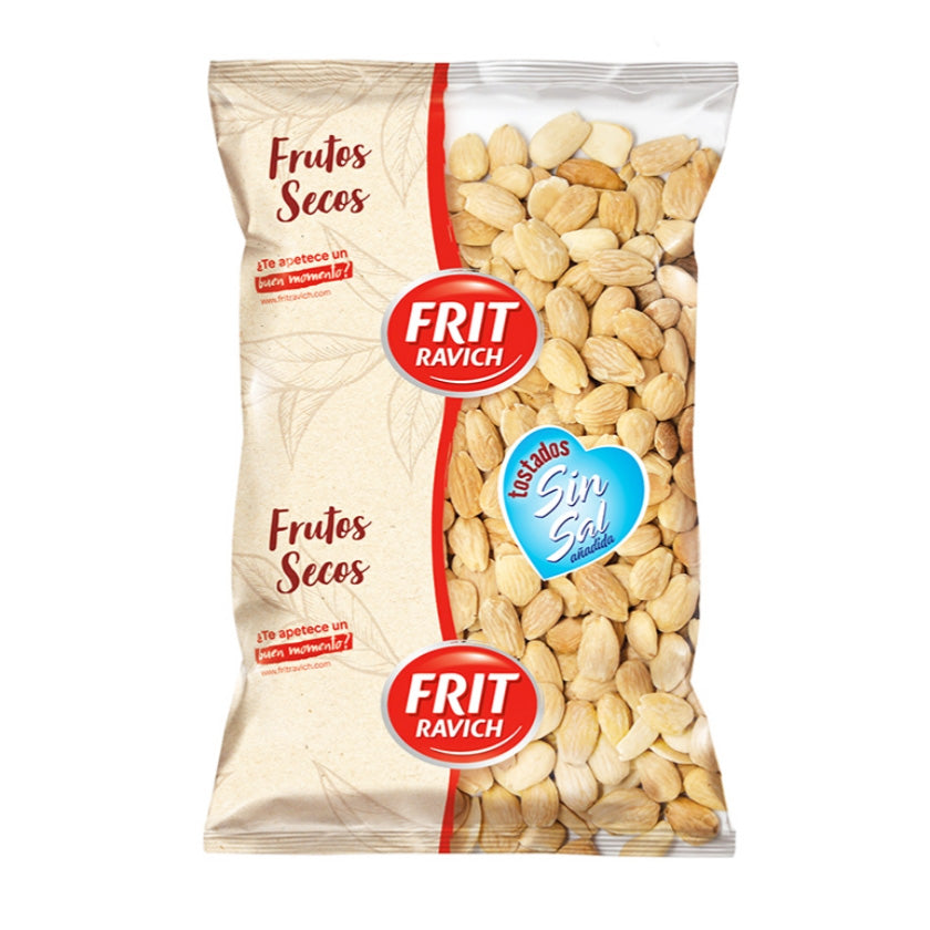 Frit Ravich Kit FRIT RAVICH Almendras repeladas tostadas sin sal 1kg – Mesa Del Sur
