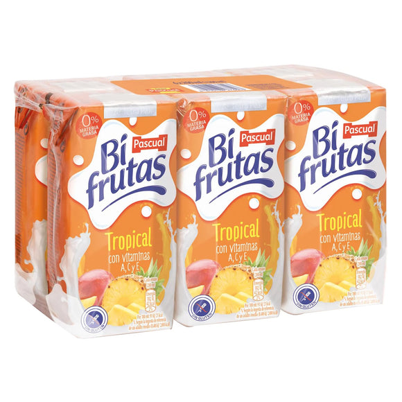 PASCUAL Bi Frutas Original Tropical 6 x 200ml