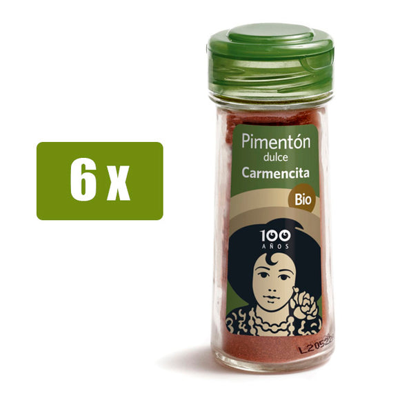 CARMENCITA 6 x Pimentón dulce bio 51g