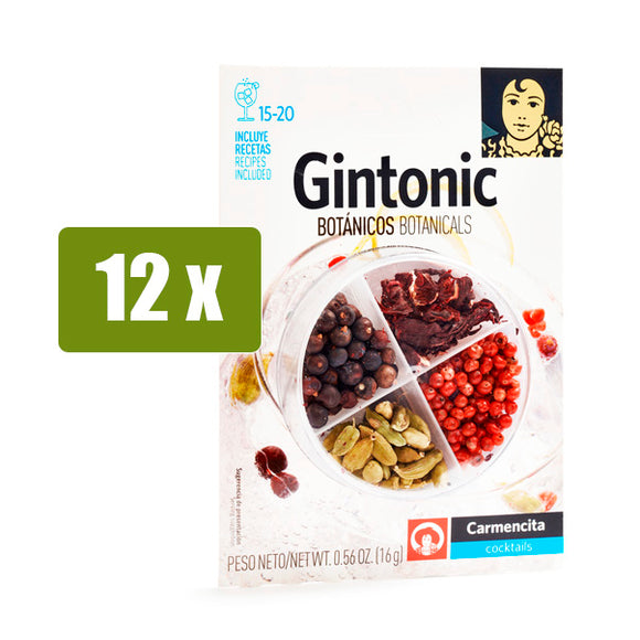 CARMENCITA 12 x Botánicos para Gin Tonic 16g