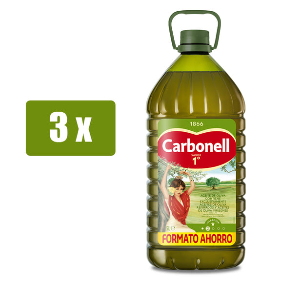 CARBONEL 3 x Sabor Aceite de oliva intenso 5L