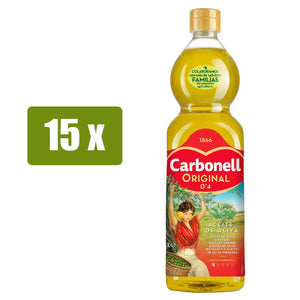 CARBONELL Aceite de oliva suave 0,4º 15 x 1L