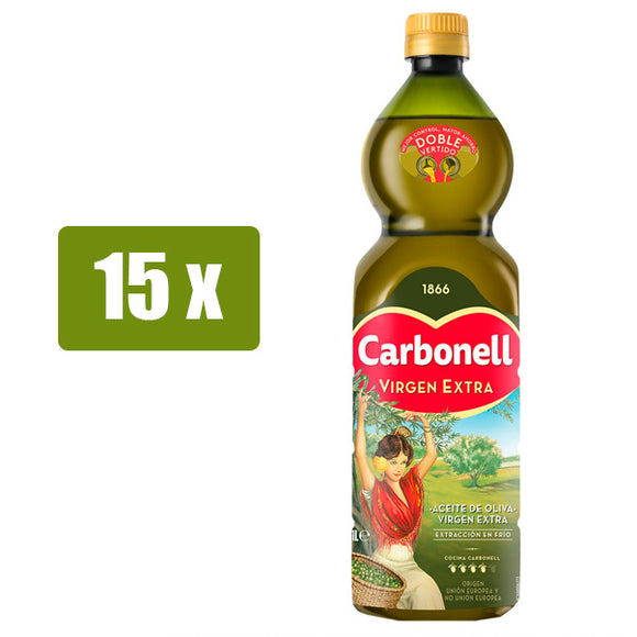 CARBONELL 15 x Aceite Oliva Virgen Extra 1L