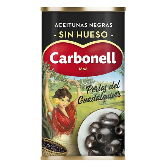 CARBONELL PERLAS DEL GUADALQUIVIR aceitunas negras sin hueso 150g