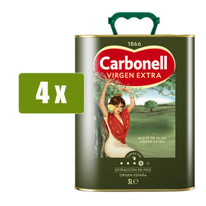 CARBONELL 4 x Aceite Oliva Virgen Extra 3L