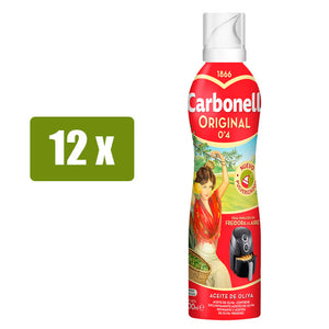 CARBONELL 12 x Aceite de oliva suave 0,4º spray 200 ml