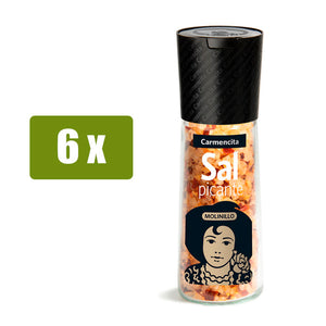 CARMENCITA 6 x Sal marina picante 66g