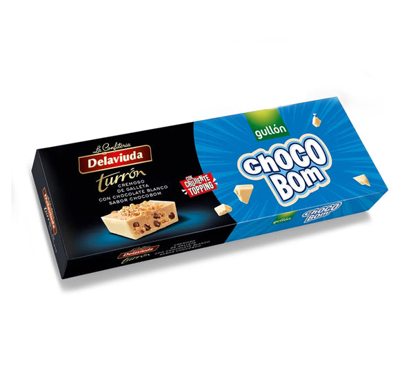 DELAVIUDA Turrón chocolate blanco sabor Chocobom 150g