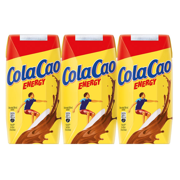 COLACAO Batido de leche enriquecida con cacao COLACAO Energy 3 x 200ml