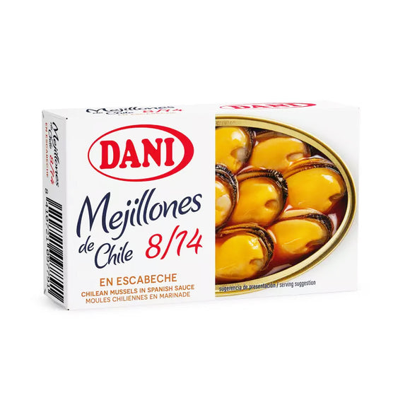 DANI Mejillones de Chile en Escabeche 8/14 69g