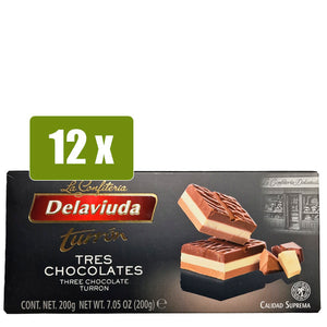 DELAVIUDA 12x Turrón Cremoso de Avellana 200g