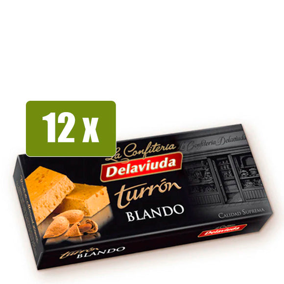 DELAVIUDA 12x Turrón Blando 250g