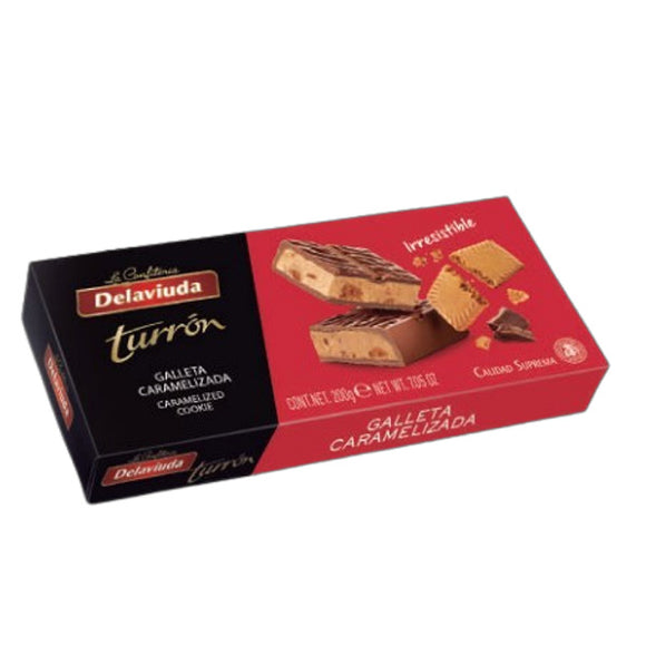 DELAVIUDA Turrón Galleta Caramelizada 200g