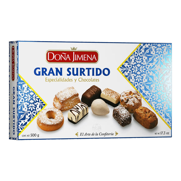 DOÑA JIMENA Gran Surtido de Especialidades y Chocolates 500g