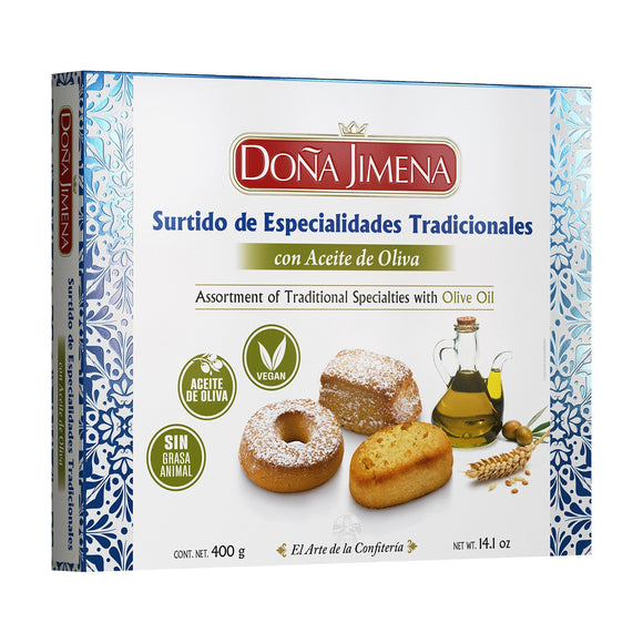DOÑA JIMENA Surtido de especialidades tradicionales con aceite de oliva 400g