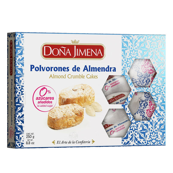 DOÑA JIMENA Polvorón de Almendra 0% Azúcares Añadidos 250g