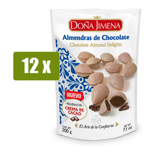 DOÑA JIMENA 12x Almendras de Chocolate 200g