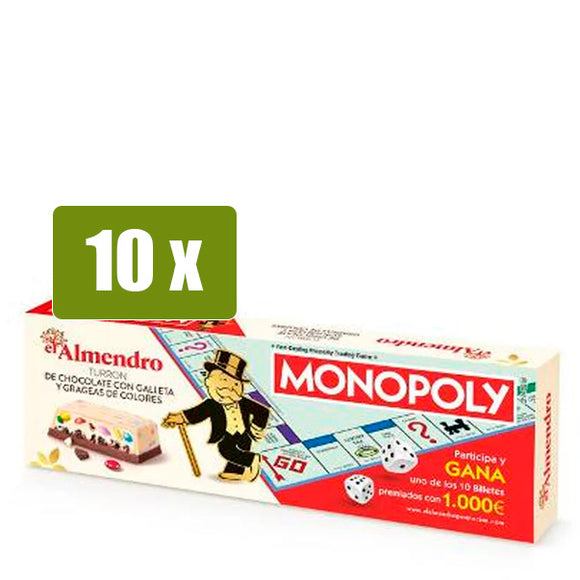 EL ALMENDRO 10x Turrón Monopoly 150g