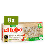 EL LOBO 8x Turrón Alicante 100% BIO 200g